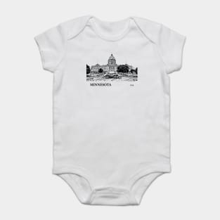 Minnesota State USA Baby Bodysuit